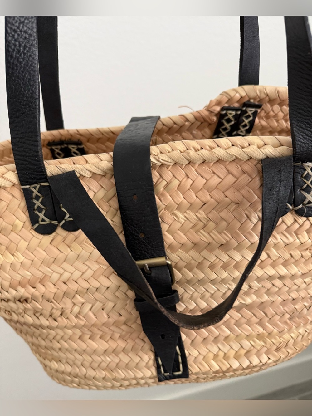 Woven Rattan Tote Bag - Picture 6 of 7